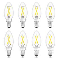 Lâmpadas LED de candelabro AIELIT 5000K Daylight B11 E12 2W, pacote com 8 Lâmpadas LED de candelabro AIELIT 5000K Daylight B11 E12 2W, pacote com 8