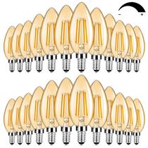 Lâmpadas LED de candelabro BeSlowe 6W 2200K 600lm B11, pacote com 24