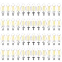 Lâmpadas LED de candelabro BeSlowe 6W 5000K 600lm B11, pacote com 48 Lâmpadas LED de candelabro BeSlowe 6W 5000K 600lm B11, pacote com 48