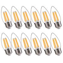 Lâmpadas LED de candelabro FLSNT 100W equivalentes a 800LM 2700K, pacote com 12