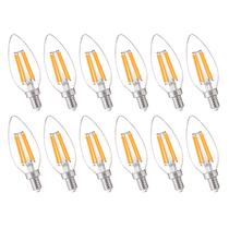 Lâmpadas LED de candelabro FLSNT 5,5 W 800 LM B11 E12 2700K, pacote com 12