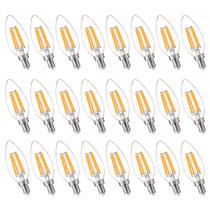Lâmpadas LED de candelabro FLSNT 5,5 W 800 LM B11 E12 2700K, pacote com 24