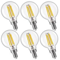 Lâmpadas LED de candelabro FLSNT G16.5 reguláveis 4W 500LM 3500K, pacote com 6