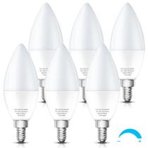 Lâmpadas LED de candelabro KINDEEP reguláveis 6W 5000K 600lm