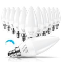 Lâmpadas LED de candelabro KINDEEP reguláveis 6W 5000K 600lm