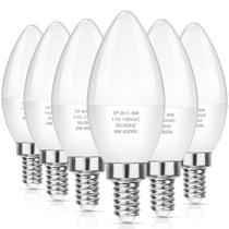 Lâmpadas LED de candelabro MaxVolador E12 6W 6000K 600lm
