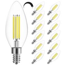 Lâmpadas LED de candelabro SHINESTAR reguláveis 4W 5000K (pacote com 12) Lâmpadas LED de candelabro SHINESTAR reguláveis 4W 5000K (pacote com 12)