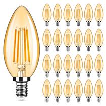 Lâmpadas LED de candelabro Yochoice 4W 2200K âmbar branco quente Lâmpadas LED de candelabro Yochoice 4W 2200K âmbar branco quente
