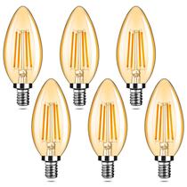 Lâmpadas LED de candelabro Yochoice 4W 2200K âmbar branco quente Lâmpadas LED de candelabro Yochoice 4W 2200K âmbar branco quente