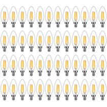 Lâmpadas LED de candelabro Yochoice 4W 2700K E12 450Lm, pacote com 48 Lâmpadas LED de candelabro Yochoice 4W 2700K E12 450Lm, pacote com 48