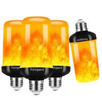 Lâmpadas LED de chama Hompavo atualizadas em 4 modos E26/E27 3W Lâmpadas LED de chama Hompavo atualizadas em 4 modos E26/E27 3W