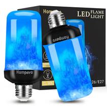 Lâmpadas LED de chama Hompavo Purple Flickering E26/E27 3W Lâmpadas LED de chama Hompavo Purple Flickering E26/E27 3W