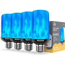 Lâmpadas LED de chama Morsatie Upgraded Flame 3W E26 Blue