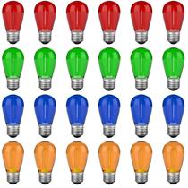 Lâmpadas LED de corda VISTERLITE S14 1W E26 multicoloridas Lâmpadas LED de corda VISTERLITE S14 1W E26 multicoloridas