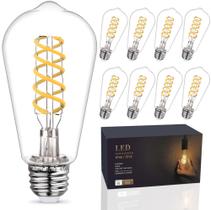 Lâmpadas LED de filamento EMYMLITE, equivalente a 60 W, pacote com 8