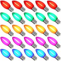 Lâmpadas LED de Natal SOTOPOO C9 Multicolor, pacote com 25