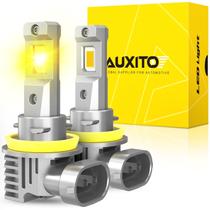 Lâmpadas LED de neblina AUXITO H11/H8/H16 3000K amarelo âmbar Lâmpadas LED de neblina AUXITO H11/H8/H16 3000K amarelo âmbar