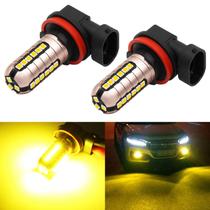 Lâmpadas LED de neblina PHINLION 3000 lúmens H11 amarelo dourado Lâmpadas LED de neblina PHINLION 3000 lúmens H11 amarelo dourado