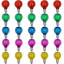 Lâmpadas LED de reposição Abeja G40 Multicolor, pacote com 25 Lâmpadas LED de reposição Abeja G40 Multicolor, pacote com 25