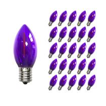 Lâmpadas LED de reposição ChyParty C7 Dark Purple, pacote com 25