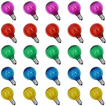 Lâmpadas LED de reposição Doratale G40 Multicolor, pacote com 25 Lâmpadas LED de reposição Doratale G40 Multicolor, pacote com 25
