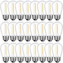 Lâmpadas LED de reposição GVVoohome S14, à prova de estilhaçamento, pacote com 24