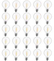 Lâmpadas LED de reposição Lieidi G40 E12 0,6 W, pacote com 25 Lâmpadas LED de reposição Lieidi G40 E12 0,6 W, pacote com 25