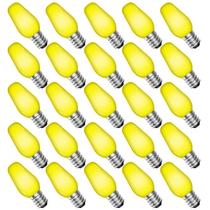 Lâmpadas LED de reposição LUXRITE C7 Yellow 0,5 W, pacote com 25
