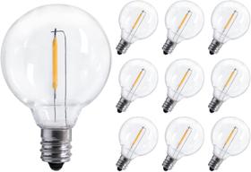 Lâmpadas LED de substituição Brightown G40 1W (pacote com 10) Lâmpadas LED de substituição Brightown G40 1W (pacote com 10)