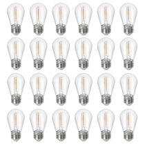 Lâmpadas LED de substituição S14 1W, pacote com 24 unidades, 2700K, E26, 120V Lâmpadas LED de substituição S14 1W, pacote com 24 unidades, 2700K, E26, 120V