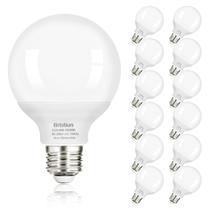 Lâmpadas LED de vaidade Brtstiun G25 6W 4000K E26, pacote com 12