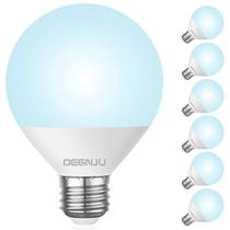 Lâmpadas LED de vaidade DEGNJU 7W 5000K G25 Globe 120V, pacote com 6 Lâmpadas LED de vaidade DEGNJU 7W 5000K G25 Globe 120V, pacote com 6