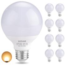 Lâmpadas LED de vaidade GIOVAR G25 5W 2700K 500lm, pacote com 8