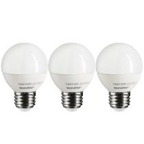 Lâmpadas LED de vaidade Sunlite G16 7W (equivalente a 60W), pacote com 3
