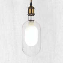 Lâmpadas LED decorativas de grandes dimensões WHFIALUX, lâmpada Edison vintage gigante, lâmpadas enormes tipo T T40 (T125), iluminação pendente, vidro transparente branco quente de 2700 K, regulável de 6 W (25 W eq.) , Base E26 (T125 Clear) Lâmpadas LED decorativas de grandes dimensões WHFIALUX, lâmpada Edison vintage gigante, lâmpadas enormes tipo T T40 (T125), iluminação pendente, vidro transparente branco quente de 2700 K, regulável de 6 W (25 W eq.) , Base E26 (T125 Clear)