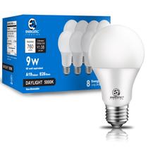 Lâmpadas LED E ENERGETIC LIGHTING 9W 760LM 5000K A19, pacote com 8
