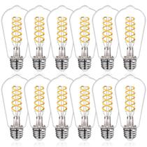 Lâmpadas LED Edison Austin Coast ST58 (ST19) 6W 600lm 12 unidades