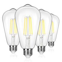 Lâmpadas LED Edison Brightever 8W ST64 5000K, pacote com 4