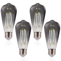 Lâmpadas LED Edison FLSNT ST19 4W 5000K, luz branca, pacote com 4