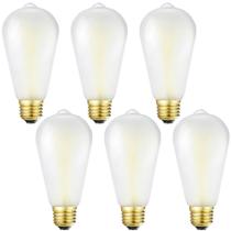 Lâmpadas LED Edison HOMOSUM Dimmable e26 Frosted 4W (pacote com 6)