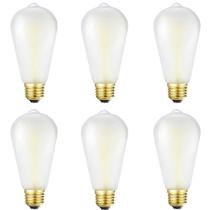 Lâmpadas LED Edison HOMOSUM Dimmable e26 Frosted 8W (pacote com 6)