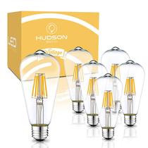 Lâmpadas LED Edison HUDSON BULB CO. 6W E26/E27 2700K 6 unidades Lâmpadas LED Edison HUDSON BULB CO. 6W E26/E27 2700K 6 unidades