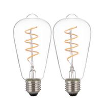 Lâmpadas LED Edison SHUWDKAR 12V E26 4W 2700K, branco quente, pacote com 2
