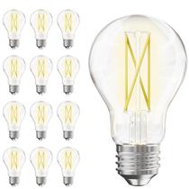 Lâmpadas LED Edison TJOY A19 Vintage 7W 800lm 5000K E26, pacote com 12 Lâmpadas LED Edison TJOY A19 Vintage 7W 800lm 5000K E26, pacote com 12