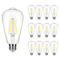Lâmpadas LED Edison WinSaled 4W ST19 5000K Daylight, pacote com 12