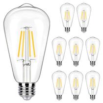 Lâmpadas LED Edison WinSaled Soft White 4W, pacote com 8, 450 ml, E26, 2700K