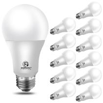 Lâmpadas LED Energetic A19 13,5 W 1600 lm 3000 K 100 W, pacote com 12