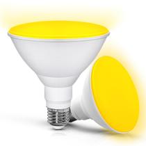 Lâmpadas LED EvaStary PAR38 Bug Amber Yellow 15W (pacote com 2)