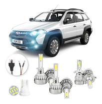 Lampadas Led Fiat Palio Adventure 2013 A 2015 H1 H4 20000lm