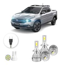 Lampadas Led Fiat Toro 2016 A 2020 H7 H7 20000lm